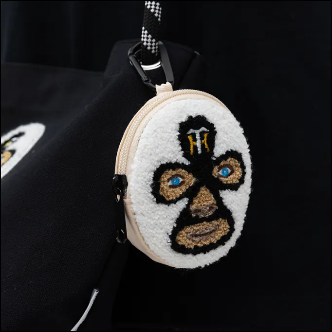 gym master サガラ刺繍覆面レスラーポーチ