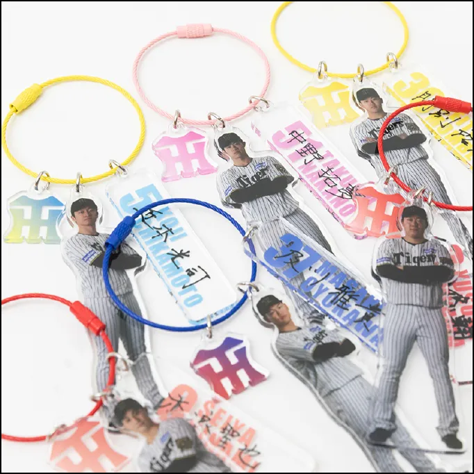 ワイヤーリング アクリルキーホルダー