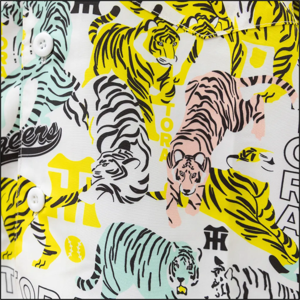 アロハシャツ（ホワイト）柄