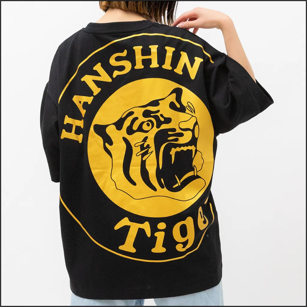 ビッグ虎プリントTシャツ（ブラック）バックプリント