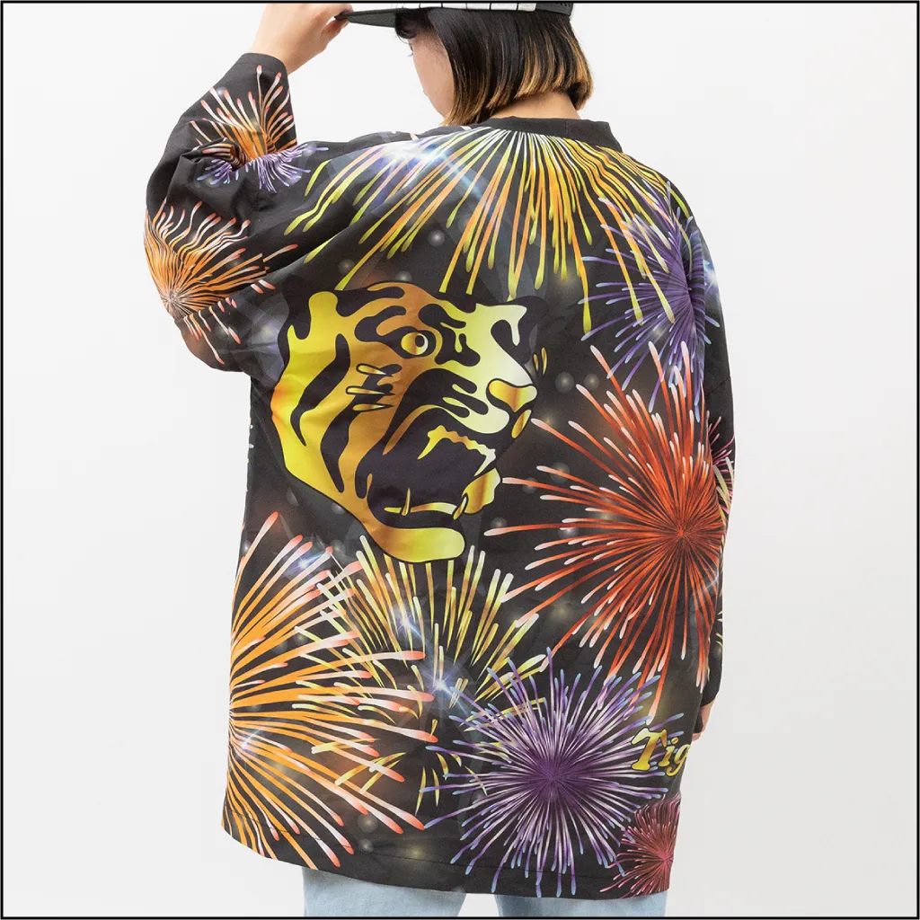 花火柄はっぴ 背面