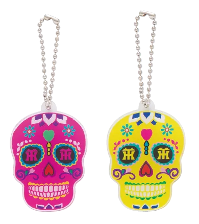 スカル アクリルキーホルダー 